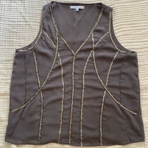 Like New! Olive & J sequin and beaded top